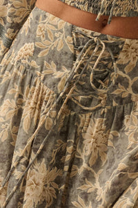 Well Beloved Floral Chiffon Drop-Waist Maxi Skirt - ShopPromesa