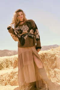 Love You So Button-Front Tiered Ruffle Maxi Skirt - ShopPromesa