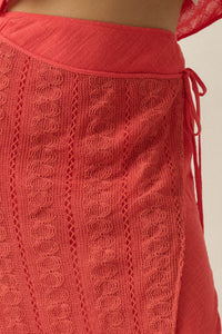 Living Easy Cotton Gauze and Lace Wrap Maxi Skirt - ShopPromesa
