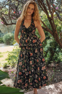 Beautiful Bouquet Floral-Print Pleated Midi Skirt - ShopPromesa