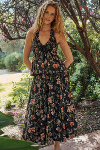 Beautiful Bouquet Floral-Print Pleated Midi Skirt - ShopPromesa