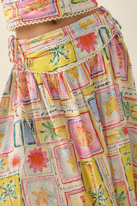 Paradise Isle Tropical-Print Drop-Waist Maxi Skirt - ShopPromesa