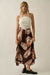 Enchanted Cove Shell-Print Satin A-Line Maxi Skirt - ShopPromesa