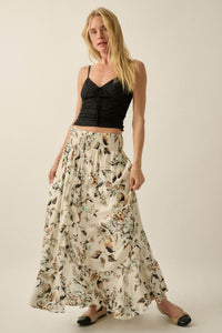 Flores Bonitas Floral Button-Front Maxi Skirt - ShopPromesa