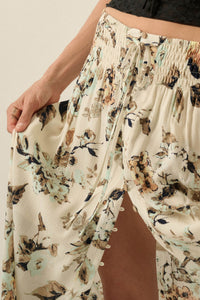 Flores Bonitas Floral Button-Front Maxi Skirt - ShopPromesa