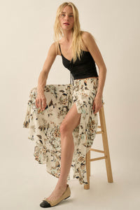 Flores Bonitas Floral Button-Front Maxi Skirt - ShopPromesa