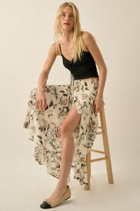 Flores Bonitas Floral Button-Front Maxi Skirt - ShopPromesa