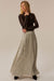Dans la Lune Moon-Print Satin A-Line Maxi Skirt - ShopPromesa