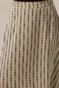 Dans la Lune Moon-Print Satin A-Line Maxi Skirt - ShopPromesa
