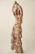 Picture This Floral Mesh Ruffled Cascade Maxi Skirt - ShopPromesa
