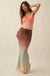 Before Sunset Ombre Mesh Ruched Mermaid Maxi Skirt - ShopPromesa