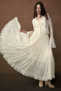 Tier and Now Tulle Tiered Ruffle Maxi Skirt - ShopPromesa