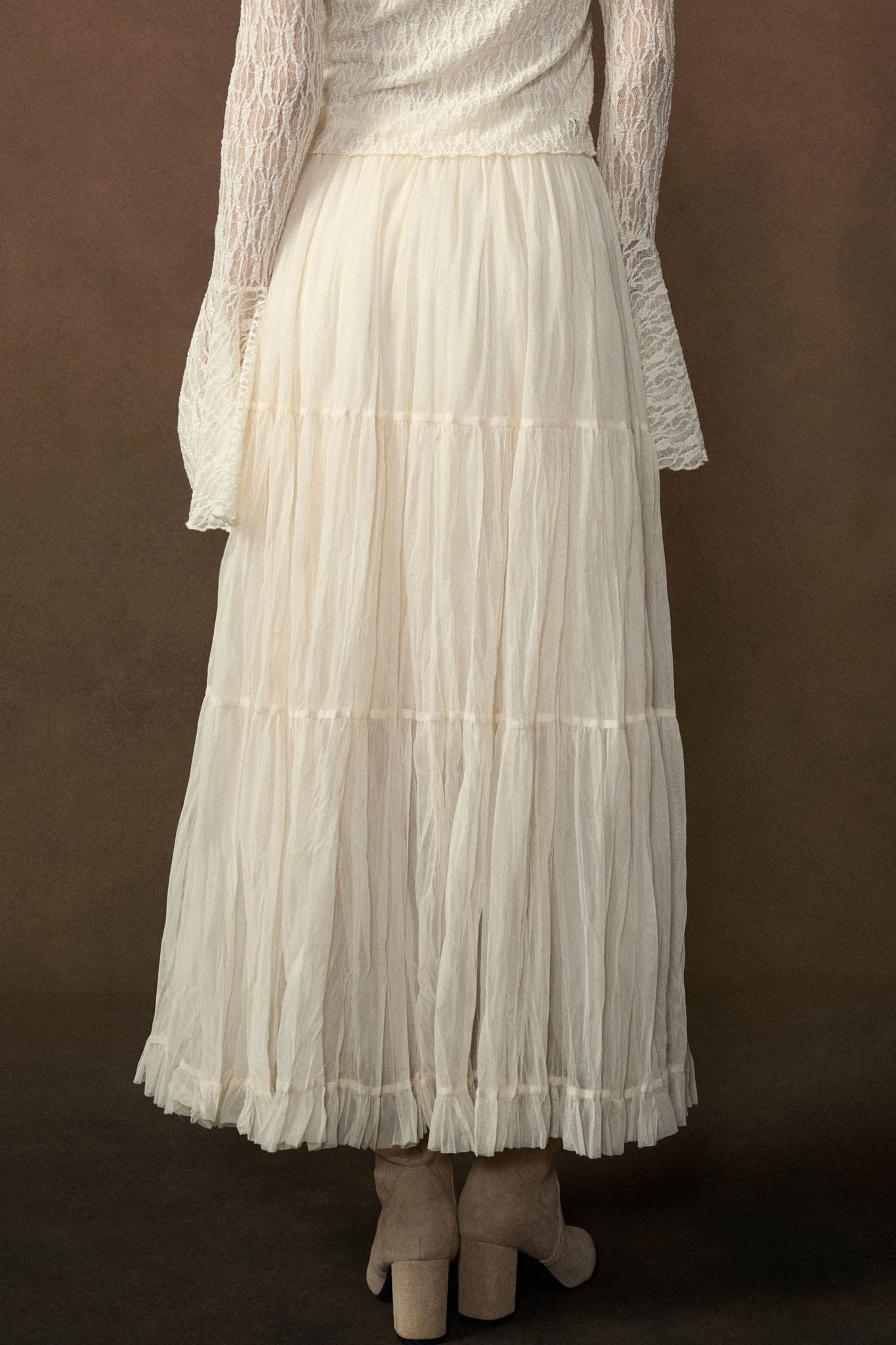 Tier and Now Tulle Tiered Ruffle Maxi Skirt - ShopPromesa