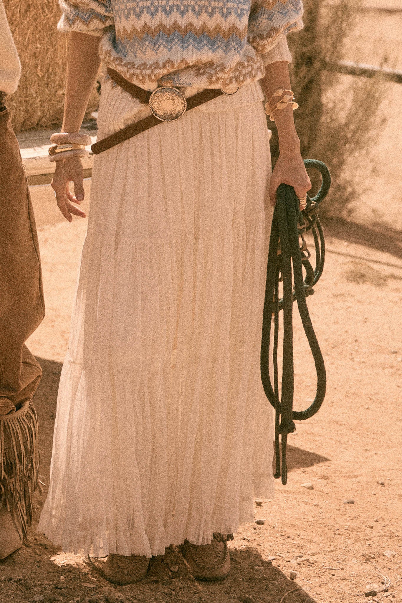 Tier and Now Tulle Tiered Ruffle Maxi Skirt