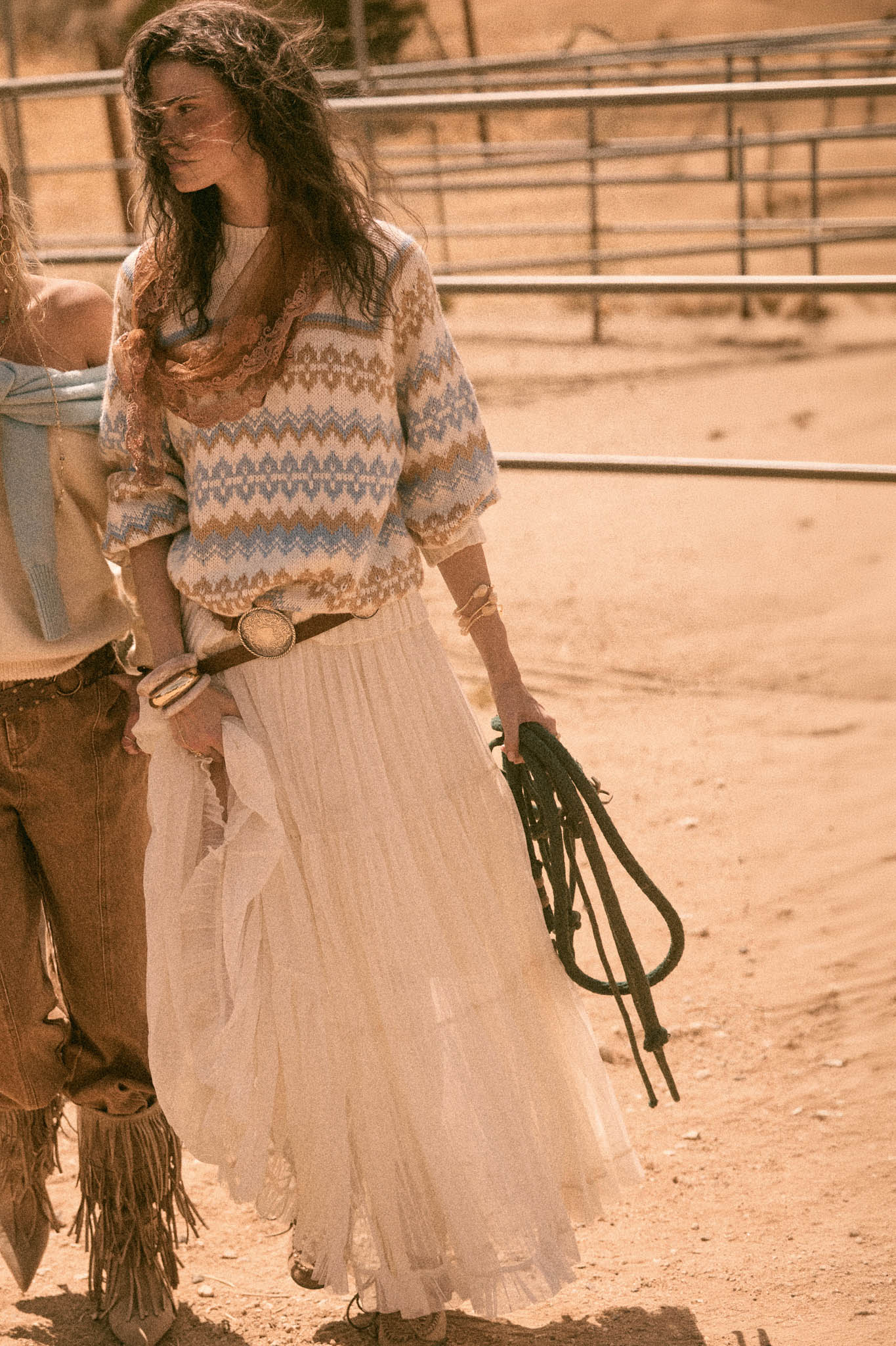 Tier and Now Tulle Tiered Ruffle Maxi Skirt