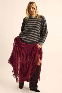Tier and Now Tulle Tiered Ruffle Maxi Skirt - ShopPromesa
