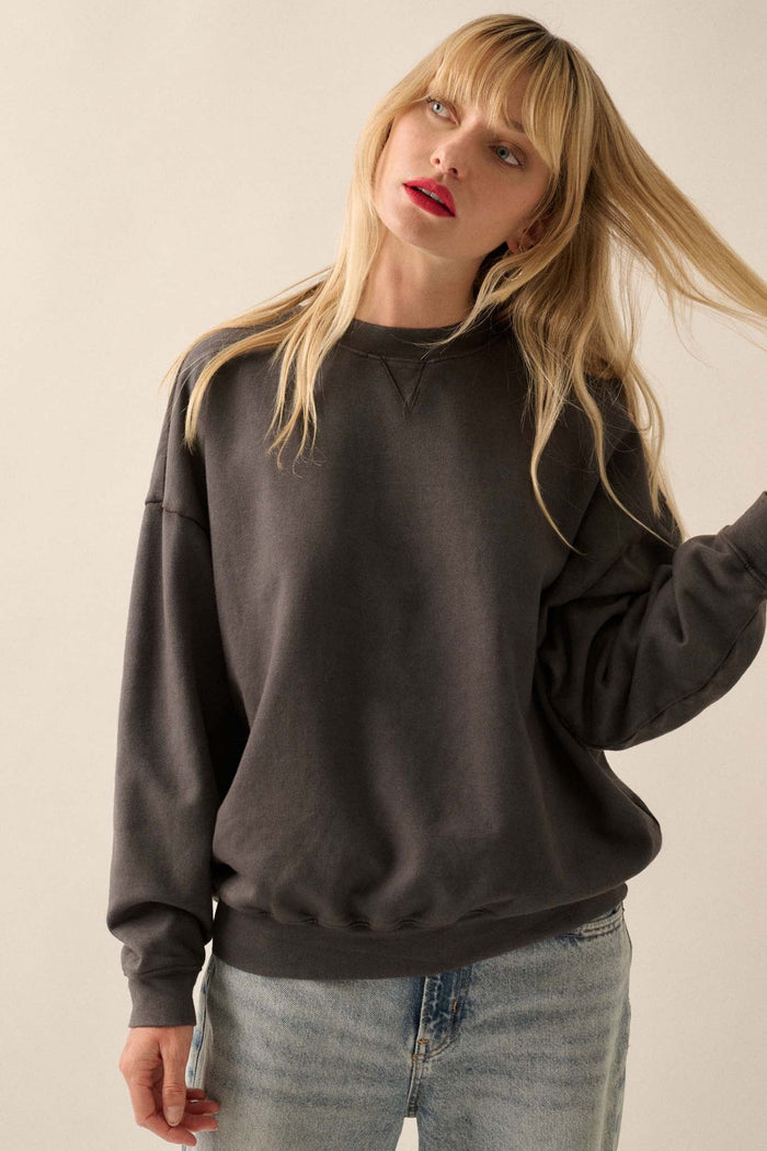 Warm Ways Garment Dyed French Terry Sweatshirt - ShopPromesa