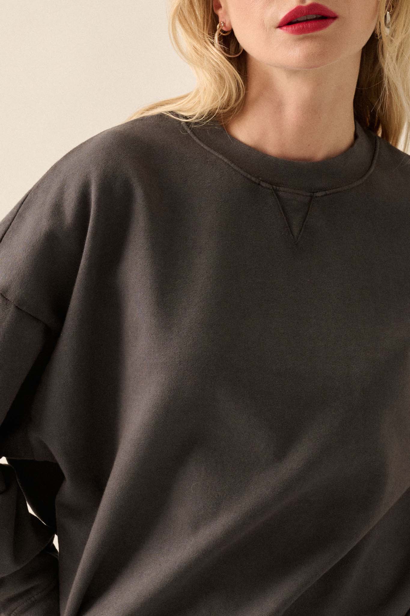 Warm Ways Garment Dyed French Terry Sweatshirt - ShopPromesa