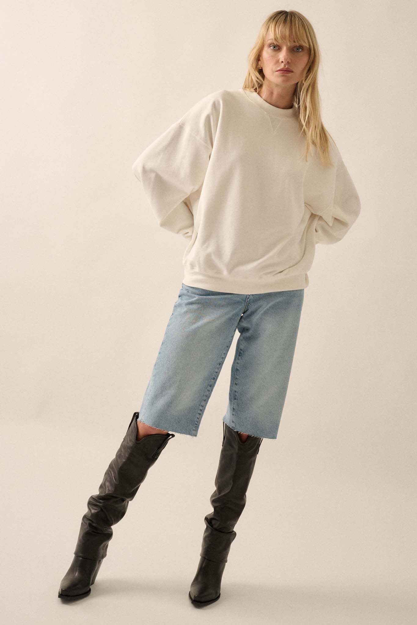 Warm Ways Garment Dyed French Terry Sweatshirt - ShopPromesa