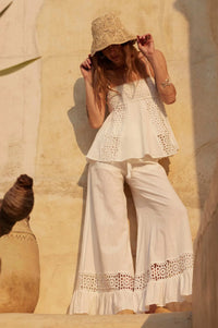 Radiant Soul Lace-Inset Babydoll Cami Top - ShopPromesa