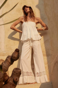 Radiant Soul Lace-Inset Babydoll Cami Top - ShopPromesa