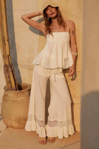 Radiant Soul Lace-Inset Babydoll Cami Top - ShopPromesa