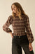 Come Together Plaid Detachable-Sleeve Peasant Top - ShopPromesa
