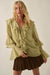 Romance Language Ruffled Chiffon Tie-Front Top