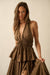 Hit the Spot Polka Dot Peplum Halter Top - ShopPromesa