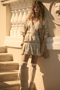 True Beauty Floral Puff-Sleeve Ruffle Peplum Top - ShopPromesa