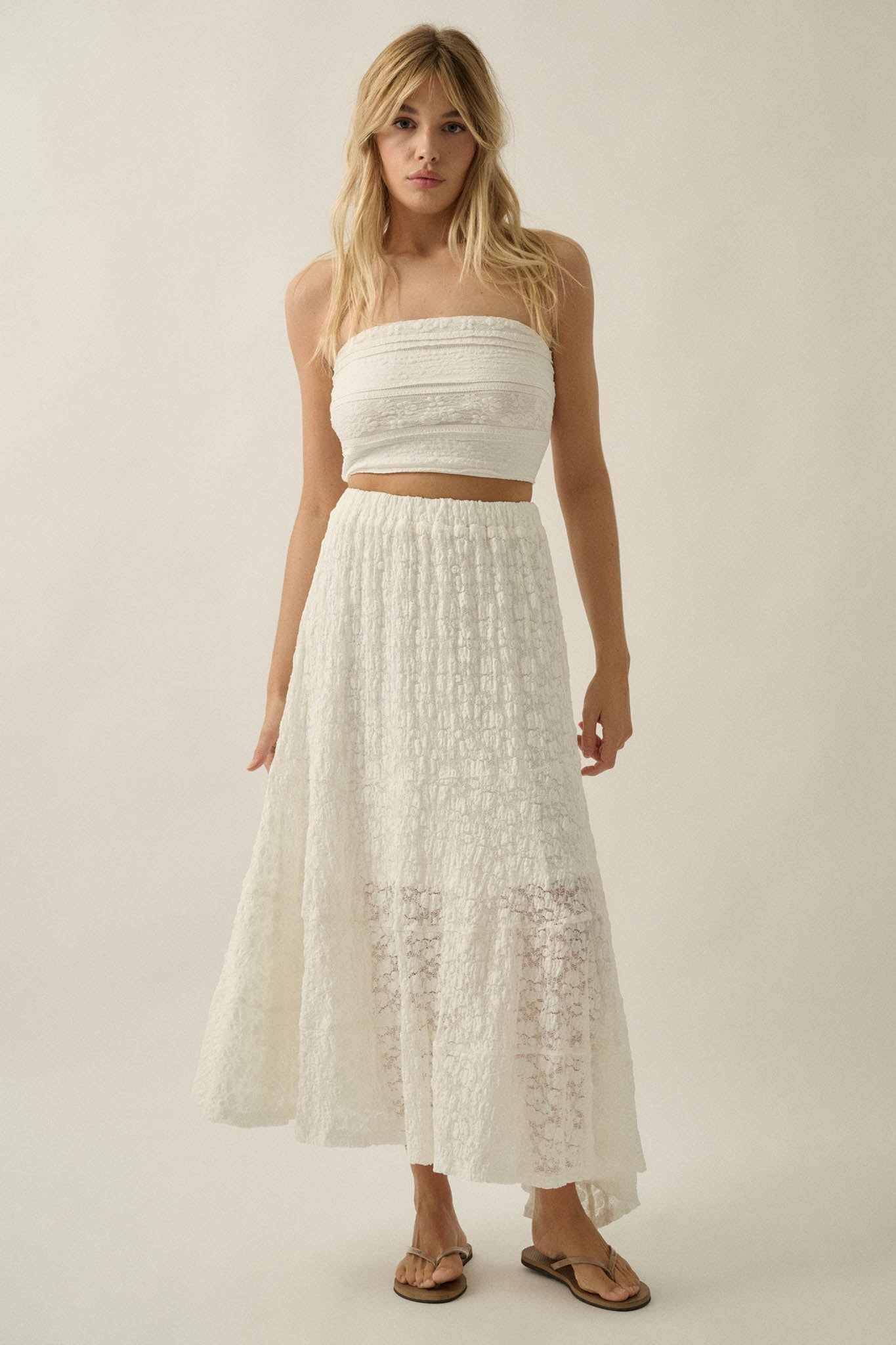 Delicate Dreams Floral Lace Bandeau Tube Top - ShopPromesa