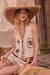 Sunny Sands Tropical-Embroidered Tie-Front Vest - ShopPromesa
