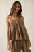 Coast Line Striped Cotton A-Line Halter Top - ShopPromesa