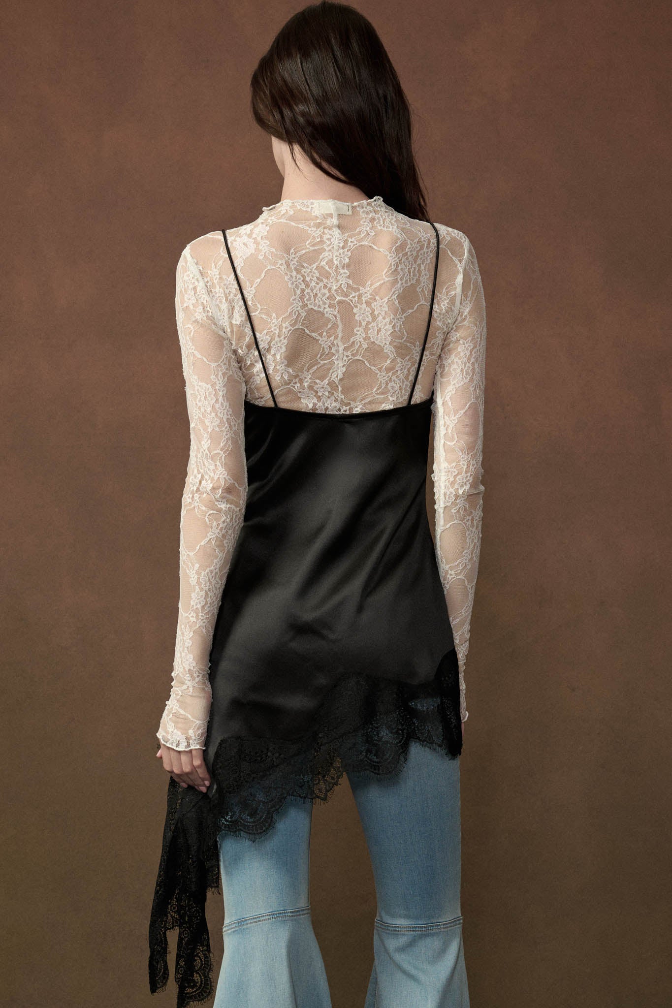Silken Nights Satin Asymmetrical Mini Slip Dress - ShopPromesa
