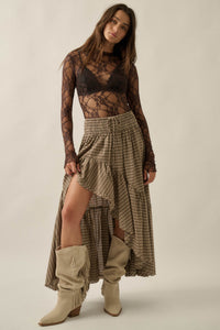 Secret Whisper Sheer Lace Long-Sleeve Layering Top - ShopPromesa