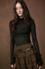 Fine Lines Sheer Ribbed Knit Mock-Neck Thumbhole Top - ShopPromesa