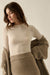 Fine Lines Sheer Ribbed Knit Mock-Neck Thumbhole Top - ShopPromesa