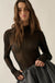 Dainty Daisies Sheer Floral Mesh Thumbhole Top