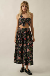 Budding Bouquet Floral One-Shoulder Bandeau Top - ShopPromesa