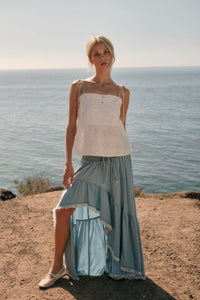 Feeling Flirty Embroidered Straight-Neck Cami Top - ShopPromesa