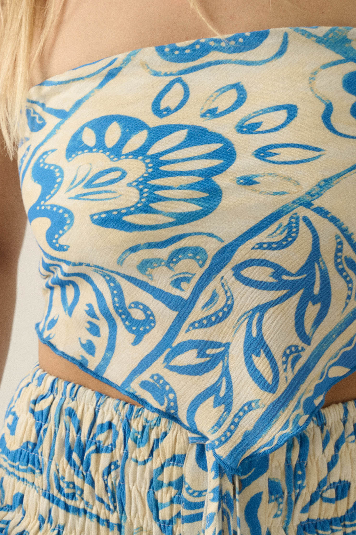 Nomadic Heart Abstract Floral-Print Bandana Top - ShopPromesa