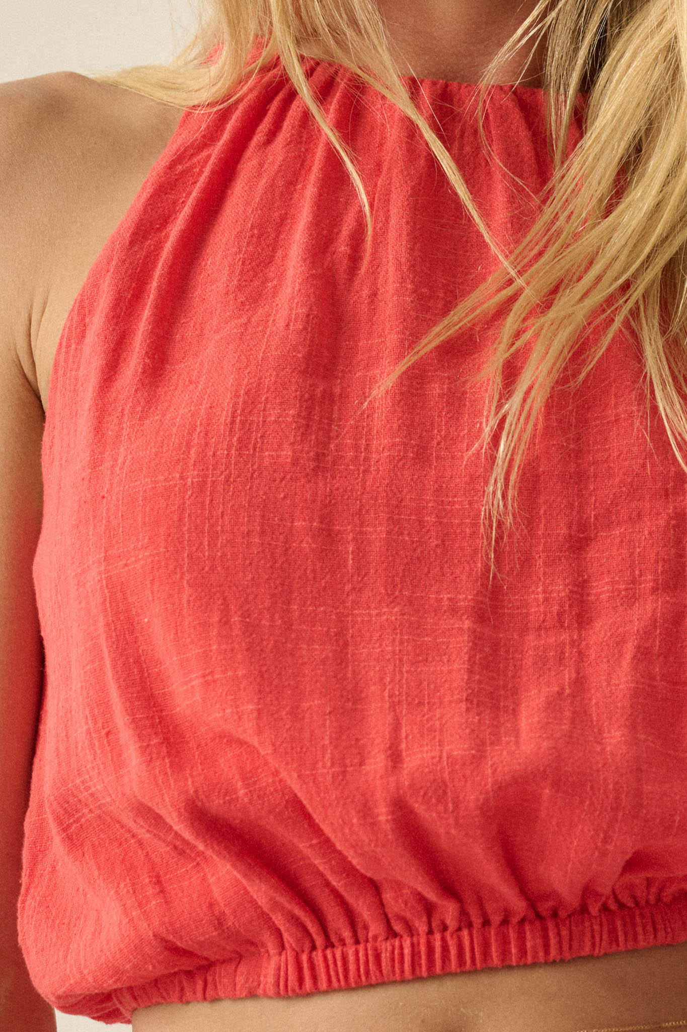 Freedom Song Cotton Gauze Cropped Sleeveless Top - ShopPromesa