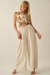 Splendid Harmony Ornate-Print Cropped Sleeveless Top - ShopPromesa