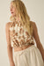 Splendid Harmony Ornate-Print Cropped Sleeveless Top - ShopPromesa