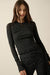 Hot Spot Polka Dot Mesh Long-Sleeve Thumbhole Top - ShopPromesa