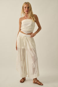 See the Light Crochet Lace Bandana Halter Top - ShopPromesa