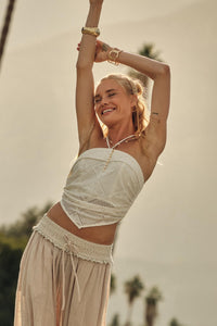 See the Light Crochet Lace Bandana Halter Top - ShopPromesa