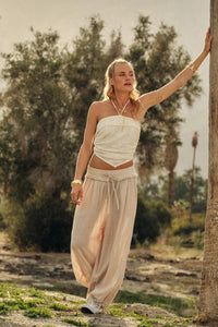 See the Light Crochet Lace Bandana Halter Top - ShopPromesa