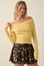 Perfectly Plush Fuzzy Knit Off-Shoulder Crossover Top - ShopPromesa