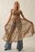 Sheer I Am Tulle Button-Up Tiered Ruffle Maxi Top - ShopPromesa